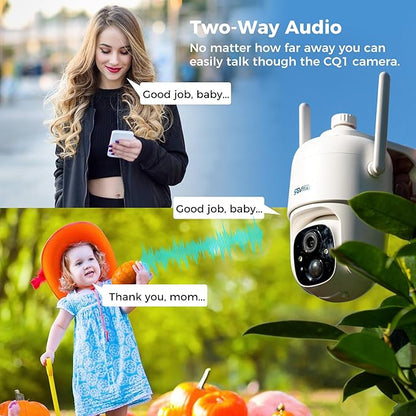 SOVMIKU 2CQ1 AI 2K Solar Security Camera Wireless Outdoor, Battery Powered,Two Way Audio,Motion Detection, 360° View,Easy to Setup,Color Night Vision,Audible Flashlight Siren,180 Days Exchange Policy