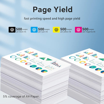 LC401XL LC401 Ink Cartridges Compatible for Brother Ink Cartridges LC401 XL to use with Brother MFC-J1010DW MFC-J1012DW MFC-J1170DW Printer Ink (10 Pack, 4 Black 2 Cyan 2 Magenta 2 Yellow)