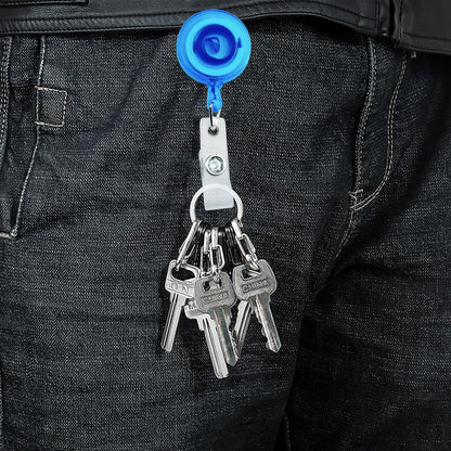 30 Pack Frosted Retractable Badge Reels with 24" Cord, ID Badge Holders Clips for Work, Office, Hospital, Events (Frosted Transparent)