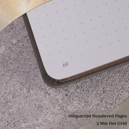 TIEFOSSI Bullet Dot Journals for Women Men, Dot Journals for Writing Women, 160gsm Thick Paper, 190 Numbered Pages, for Planner Organization