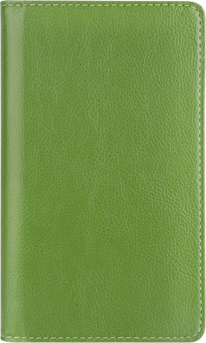 Sooez Leather Professional Business Card Book Holder Organizer, 240 Capacity Credit Card Booklet, PU Name Cards Holder Storage File for Men Women, Grass Green