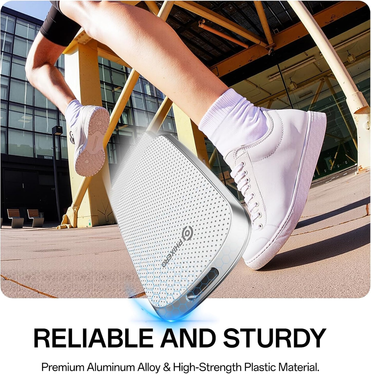 PHIXERO P5PLUS Portable SSD 256GB Up to 550MB/s, USB 3.2 Gen 2 External Solid State Drive，USB C to C&A for Smartphone，Tablet，PC，Labtop (White)