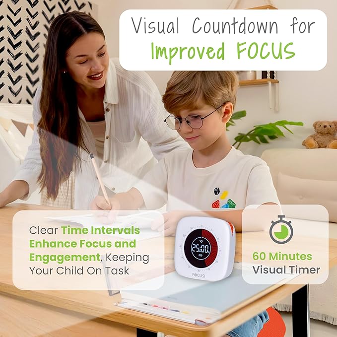 Wobble Stool for Kids Ages 7–12; Adjustable Height Wobble Stools for Classroom Seating with Soft Cushion; Flexible Wiggle Chair for Focus and ADHD Support + Bonus Visual Timer (Sunny Orange)