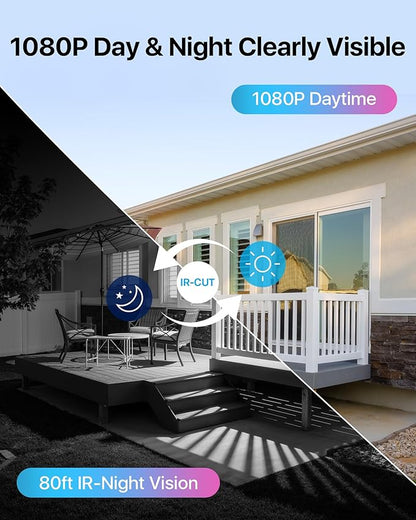 ZOSI 5MP Lite 8 Channel H.265+ Home Security Camera System, 8CH 5MP Surveillance DVR with 1TB HDD, 4 x 1920TVL(2MP) Weatherproof CCTV Dome Camera Outdoor Indoor, 80ft Night Vision, Motion Alerts