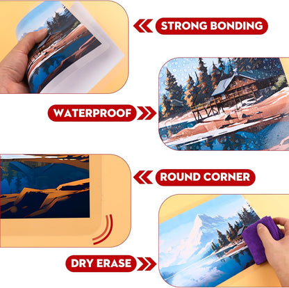 CAREGY 500 Pack Laminating Sheets,Holds 8.5 x 11 Inch Sheets,Thermal Laminating Pouches, 3 Mil, 9 x 11.5 Inches Lamination Sheet Paper for Laminator, Round Corner Letter Size