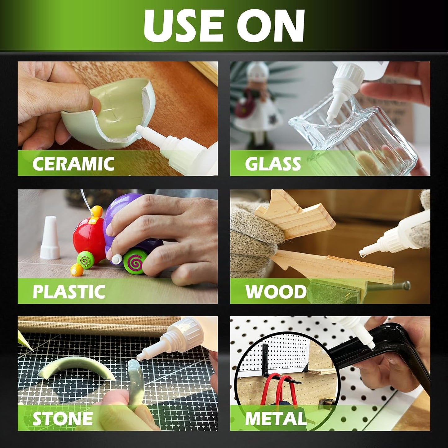 Super Glue Liquid, 4 oz Instant CA Glue Medium Cyanoacrylate Adhesive 113.8 Gram, Food Safe Superglue for Plastic Ceramic Metal Shoe Wood 3D Print Model Leather Glass Aquarium Craft Porcelain Rubber