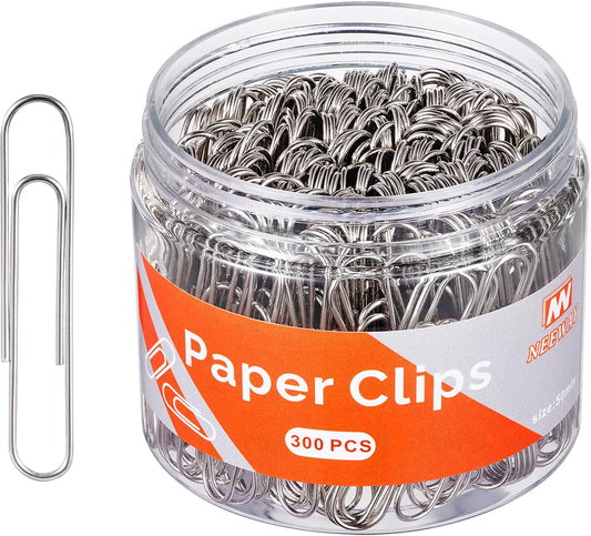 NEEWAY 300pcs Large Paper Clips, Jumbo Paper Clip, 2 Inch Paperclips