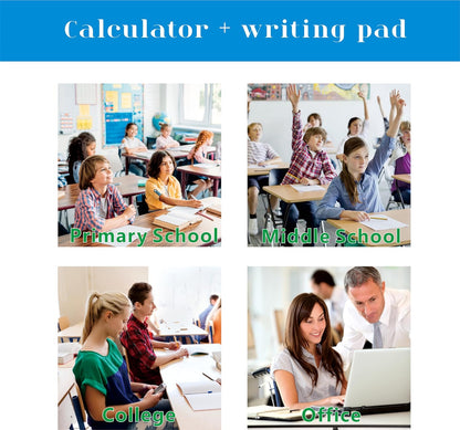 Scientific Calculators for College Students, IPepul Pink Desktop Math Solar Calculator with Notepad,991EX Type-C Rechargeable 552 Functions, School Supplies for Middle High School and Students(Pink)