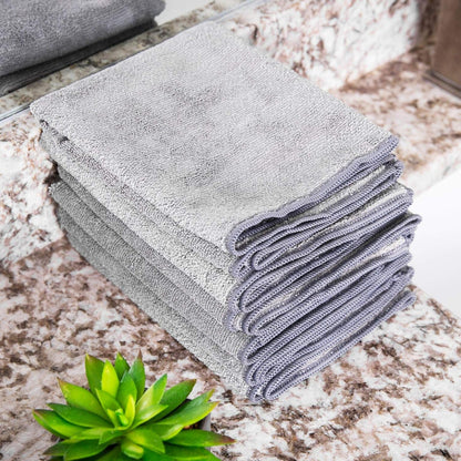 Microfiber Wholesale 16" x 24" Pro Multi Surface Microfiber Towels | Case of 156 | Blue