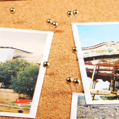 Map Tacks Push Pins Small Size 300 Packs (Gold, 1/5 Inch)