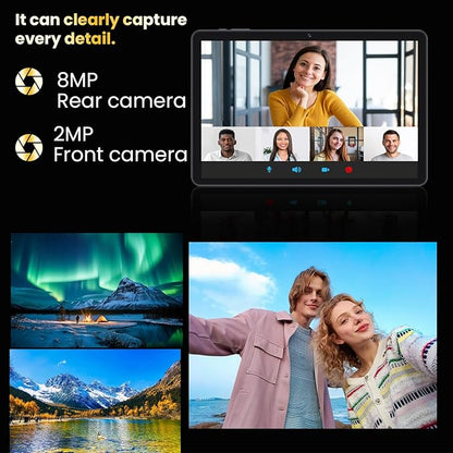 Android 14 Tablet,10 inch Tablets, Octa Core CPU, 10GB+64GB+512GB Expansion, 1280x800 Display Screen, Wi-Fi6, Dual Camera, 6000mAh Battery Tablet PC,Widevine L1 Google Kids Space