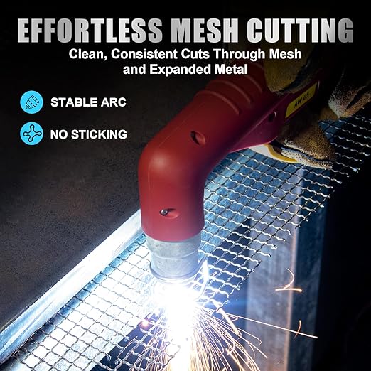 AZZUNO Plasma Cutter 65Amps, Non-Touch Pilot Arc, 110/220V Dual Voltage Large LED Display Plasma Cutting Machine, IGBT Inverter Air Sensor Technology, Max Cut 1" Plate/Mesh Cutting