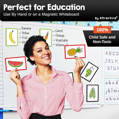 Dry Erase Magnetic Labels 5.6 x 3.7 in, Color Borders, Large Dry Erase Magnets, 36-Pack, Erasable Write-On All-Purpose Labels, for Office, Kanban Boards, Education, Home, Whiteboard