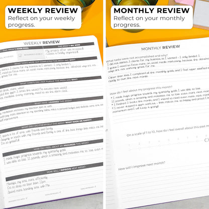 Clever Fox Planner Daily PRO - 8.5 x 11" A4 Size Daily Life Planner and Gratitude Journal to Increase Productivity, Time Management and Hit Your Goals - Undated - Lasts 3 Months (Purple)