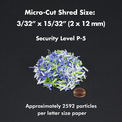Aurora Commercial Grade 220-Sheet Auto Feed High Security Micro-Cut Paper Shredder/ 60 Minutes/Security Level P-5