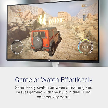 Dell S2725DS Monitor - 27 Inch, QHD (2560x2440) Display, 100Hz refresh rate, 1500:1 contrast ratio, TÜV Rheinland Eye comfort 4 Star, Integrated 2x5W speaker, Height/Tilt/Swivel/Pivot- Ash White color