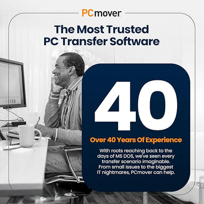 Laplink PCmover Ultimate 11 - Migration of your Applications, Files and Settings from an Old PC to a New PC - Data Transfer Software - With Optional High Speed Ethernet Cable - 1 License