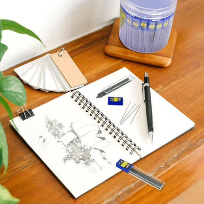 Morepack 0.5 mm Lead Refill, 840Pieces 0.5 Lead Refills for Mechanical Pencil,0.5 mm HB, Break Resistant Mechanical Pencil Refills,70 Tubes