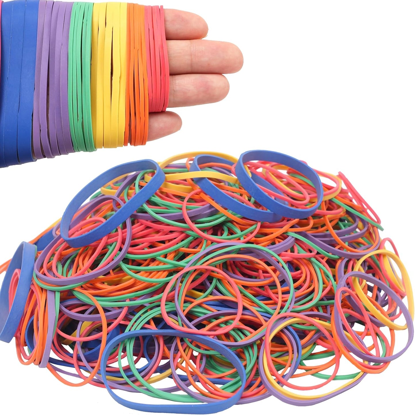 Rubber Bands Assorted Size 0.4bl Colourful Rubber Bands Office Supplies Size#64 Size33 Size32 Size#19 Size18 Size#16