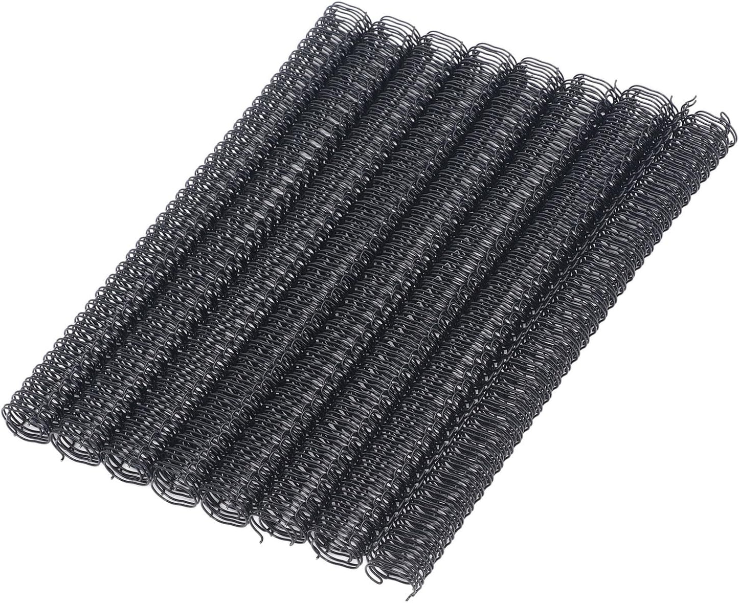 100 Pack Double Loop Wire Binding Spines, YolieraArt Wire Binding Spines, 5/16 Inch Binding Wire for Letter Size (40 Sheet Capacity), 100P, 3:1 Pitch, Black)