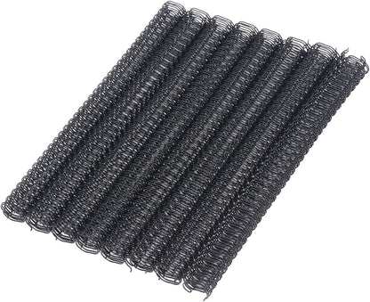100 Pack Double Loop Wire Binding Spines, YolieraArt Wire Binding Spines, 5/16 Inch Binding Wire for Letter Size (40 Sheet Capacity), 100P, 3:1 Pitch, Black)