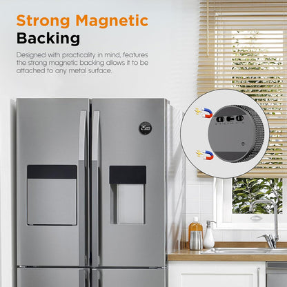 Rechargeable Magnetic Digital Kitchen Timer-Loud Alarm Visual Productivity Timer&Pomodoro Timer with Large LED Display,3 Presets(5/15/25min),3 Volume Levels.Ideal for Cooking Fitness&Office Use
