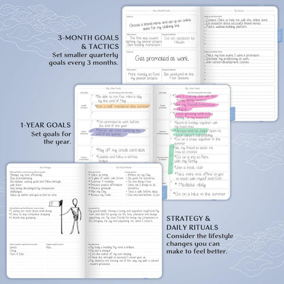 Legend Planner – Weekly & Monthly Life Planner to Hit Your Goals & Live Happier. Organizer Notebook & Productivity Journal. A5 (Periwinkle)