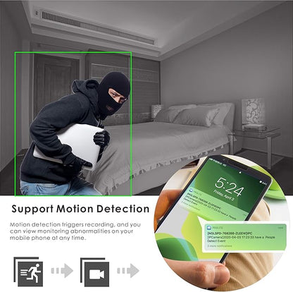 IP Security 5.0MP H.265 POE PTZ Dome Camera, Hikvision Compatible 5X Optical Zoom, Indoor/Outdoor Network Camera with Audio, Pan 355° Tilt 90°,Waterproof IP66 98ft Night Vision, Motion Detection
