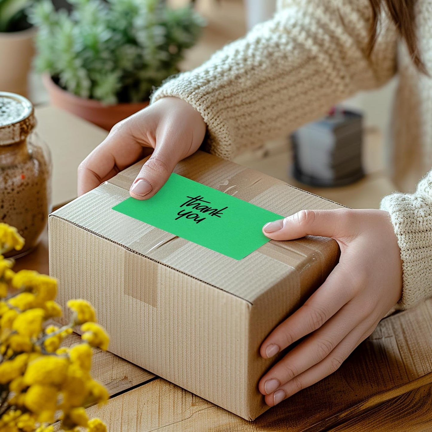 UTILE - Thermal Labels 3x5 Inch 600 Inventory Stickers Roll (Green), Compatible with Thermal Printers - Color Coding Label for Box - Sticker to Write On Packing Labels Color Coded - Tags for Labeling