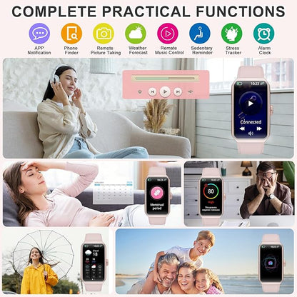 Fitness Tracker with Heart Rate/Blood Oxygen/Sleep Monitor, Smart Watches for Women Men, 100+ Sports Modes, Activity Step Trackers Smart Watch for Android iOS Phones