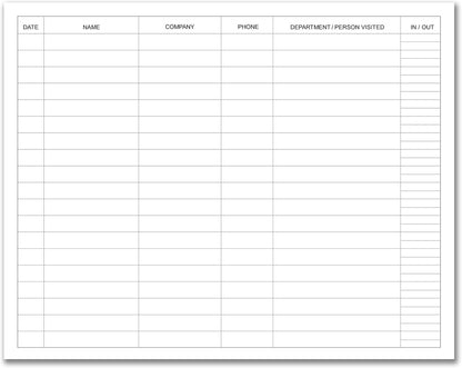 BookFactory Visitor Log Book/Visitor Register/Visitor Sign-in Book - 120 Pages, 8 7/8'' x 7'' - Green Cover, Section Sewn Hardbound (Made in USA)