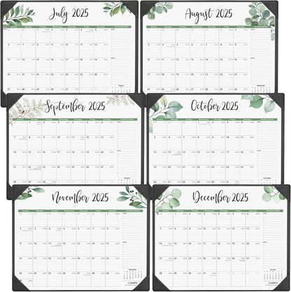 Large Desk Calendar 2025-2026 with Desktop Mat, Cabbrix Desk Pad Calendar 22 x 17 Inch Covering July 2025 to June 2026, Desk Blotter Calendar 2025 for Home School and Office