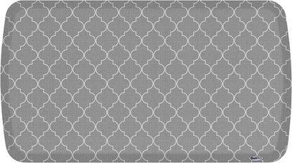 GelPro Elite Premier Anti-Fatigue Kitchen Comfort Floor Mat, 20x36", Trellis Classic Grey