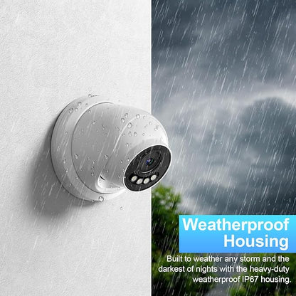 UltraHD 12MP AI PoE Camera @30fps, IP Security Camera Outdoor Waterproof IP67, Smart Dual Light Color Night Vision, 4mm Lens, Two Way Audio, Face Detection, Human/Vehicle Detection,IND12HD99A