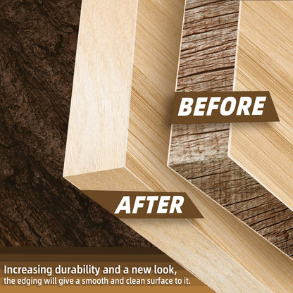 GSCIT Club Birch Edge Banding, 1 inch x 250ft roll of Veneer Edge Banding Preglued Flexible, Real Wood Tape Banding
