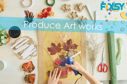 FIXSY Hot Glue Gun Sticks Low Temp Low Melt Cool Glue, Mini Size 4" Long x .28" Diameter 5/16 7mm, 30 Counts/Pack, 15 Packs, 450 Counts/Box, Scrapbooking