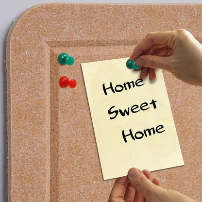 Large Bulletin Board - 72 X 48 inches Decorative Felt Pin Board - 6' x 4' Cork Board Alternative for Wall - Foldable Picture Board Self-Adhesive Prayer Board with 30 Pushpins - Ginger Yellow
