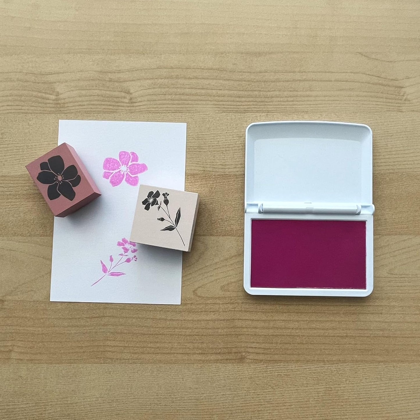 COLOP Make Series, Ink Stamp Pads, with Non-Toxic Premium Ink, Water-Based Acid-Free (Soft Pink, Make 2-2-3/4" x 4-1/4")