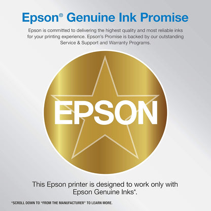 Epson® Workforce® Pro WF-4820 Wireless Color Inkjet All-in-One Printer, Black, Large & T252 DURABrite Ultra Ink High Capacity Black Cartridge (T252XL120-S) for Select Workforce Printers