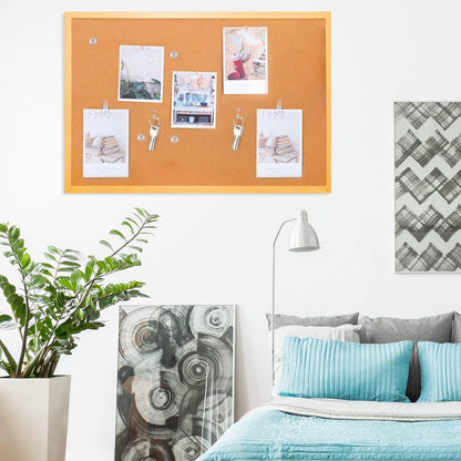 200 Pieces Push Pins Set, 5 Types Clear Thumb Tacks Push Pins for Wall Cork Board Bulletin Boards with Storage Box