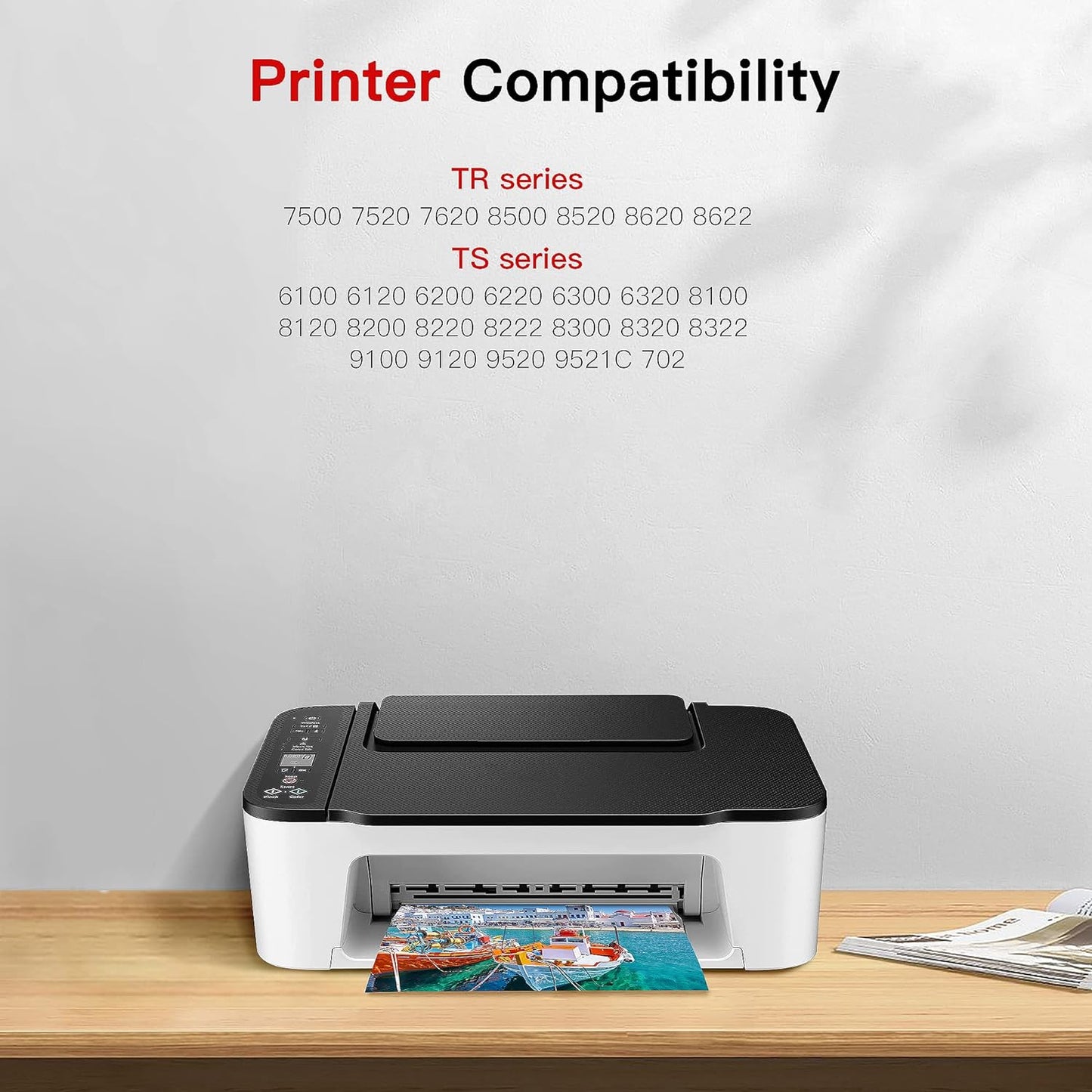 PGI-280XXL/CLI-281XXL for Canon Ink 280 281 Replacement for Canon TR8620 Ink Cartridges High Page Yield Work for PIXMA TR8620 TR8620A TR7520 TS8220 TS6120, 6 Pack PGBK/PB/Black/Cyan/Magenta/Yellow