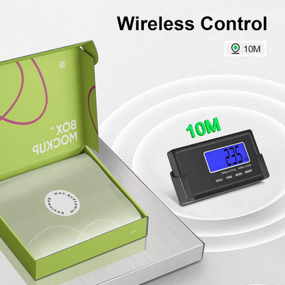 THINKSCALE 440lbs/10g Shipping Scale, Wireless LCD Displays, Heavy Duty Weight Scale Postal Scale, Stainless Steel Large Platform, Scale for Packages, Luggage Scale