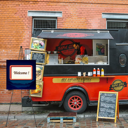 Honoson 20 Pack 63" Easel Stand for Display Folding Lightweight Metal Easels Stand Bulk for Painting Canvas Wedding Sign with Portable Bags