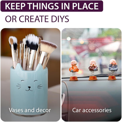 Sticky Dots Double Sided 120PCs - Poster Putty Removable Non Marking - Adhesive Dots Picture Hangers Without Nails - Double Sided Tape Sticky Pads for Crafts Hanging Balloon Stickers