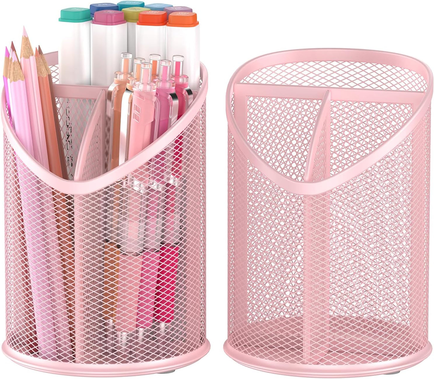 2 Pack Pen Holder Pen Organizer (Pink)