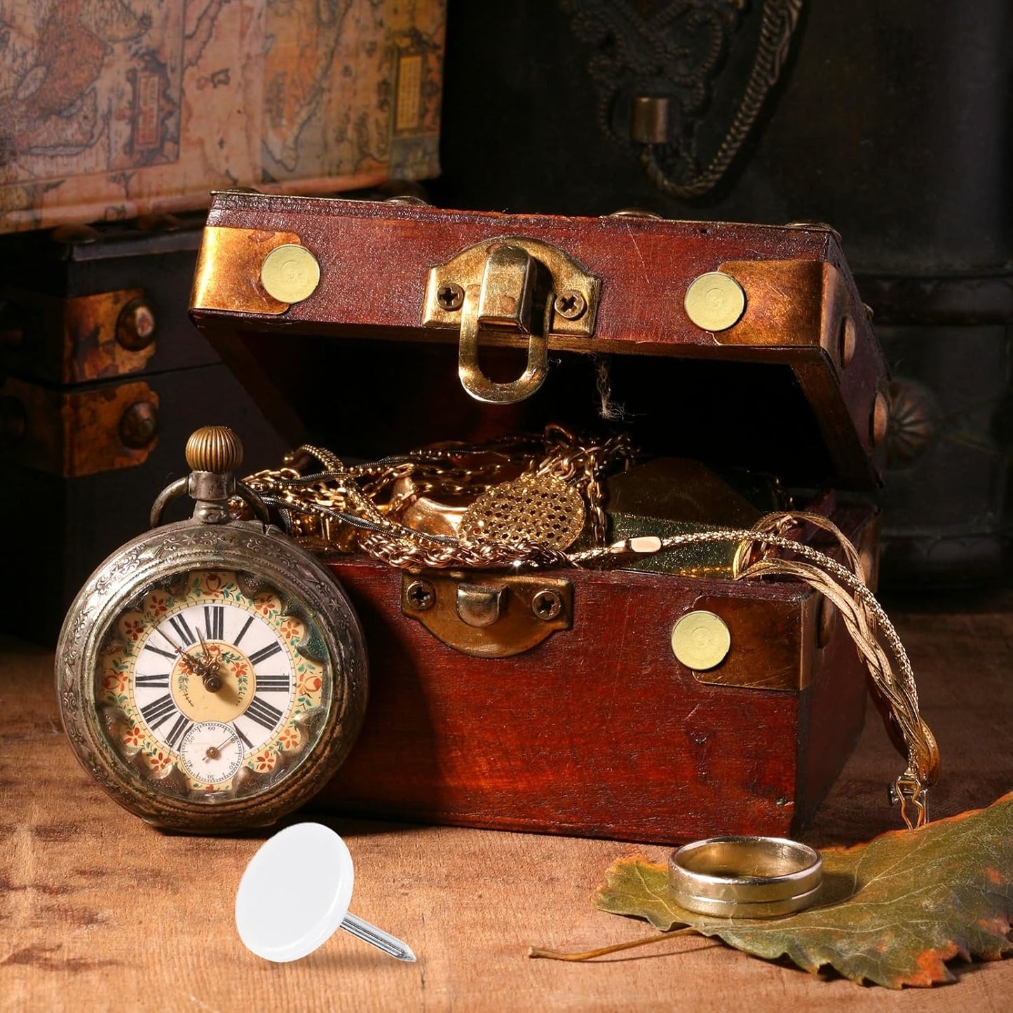 uxcell 150Pcs Upholstery Tacks, 11mmx15mm Flat Head Thumb Tack Decorative Furniture Nails Push Pins for Furniture Sofa Headboards, White