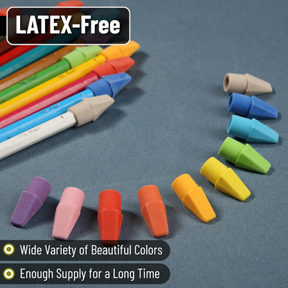 Mr. Pen- Pencil Erasers Toppers, 1000 Pack, Colorful, Latex Free, No Smudge, Mr Pen Erasers for Pencils