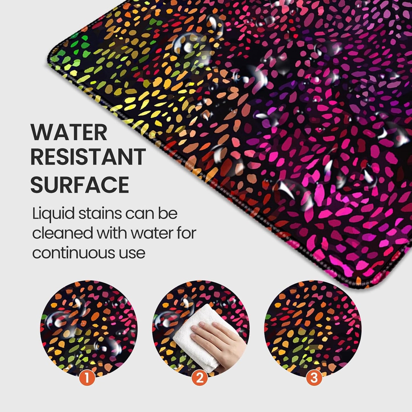 35.4 x 15.7 inches, Large Desktop Mouse pad, Keyboard and Mouse Pads for Work and Home Computers, and Large Laptop Mouse mat，Colorful Patterns