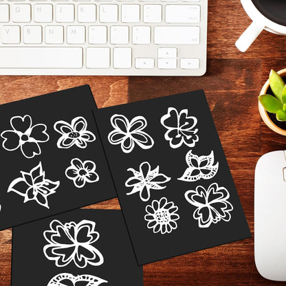 30 Pcs Non Adhesive Magnetic Sheet 5 x 7 Inch for Die Storage Flexible Magnetic Sheets Plain Sheet for Arts and Crafts Scrapbooking DIY Photography, Easy to Cut and Organize