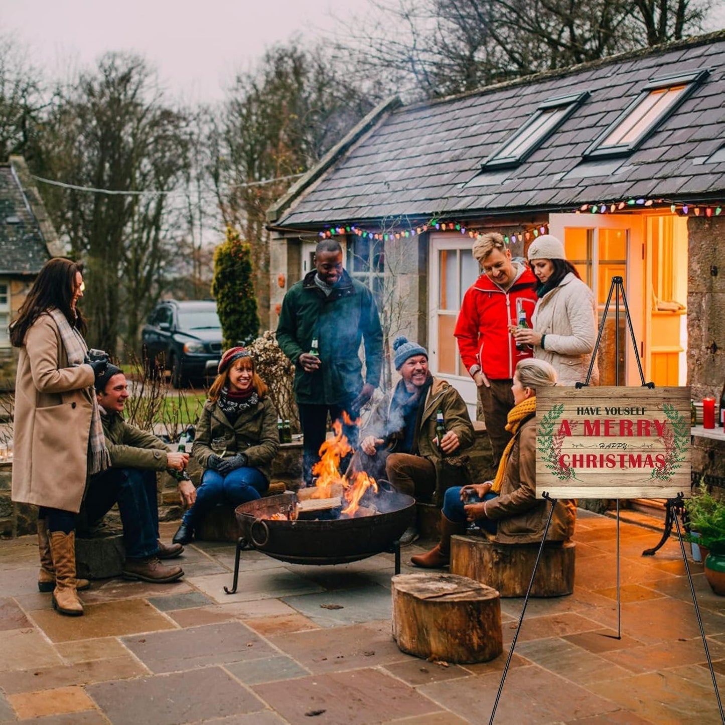 RRFTOK Easel Stand for Sign, 63'' Instant for Displaying - Art and Crafts Foldable Portable Ground Easels for Wedding Sign and Poster Display Stand - with Portable Bag Black 1-Pack.